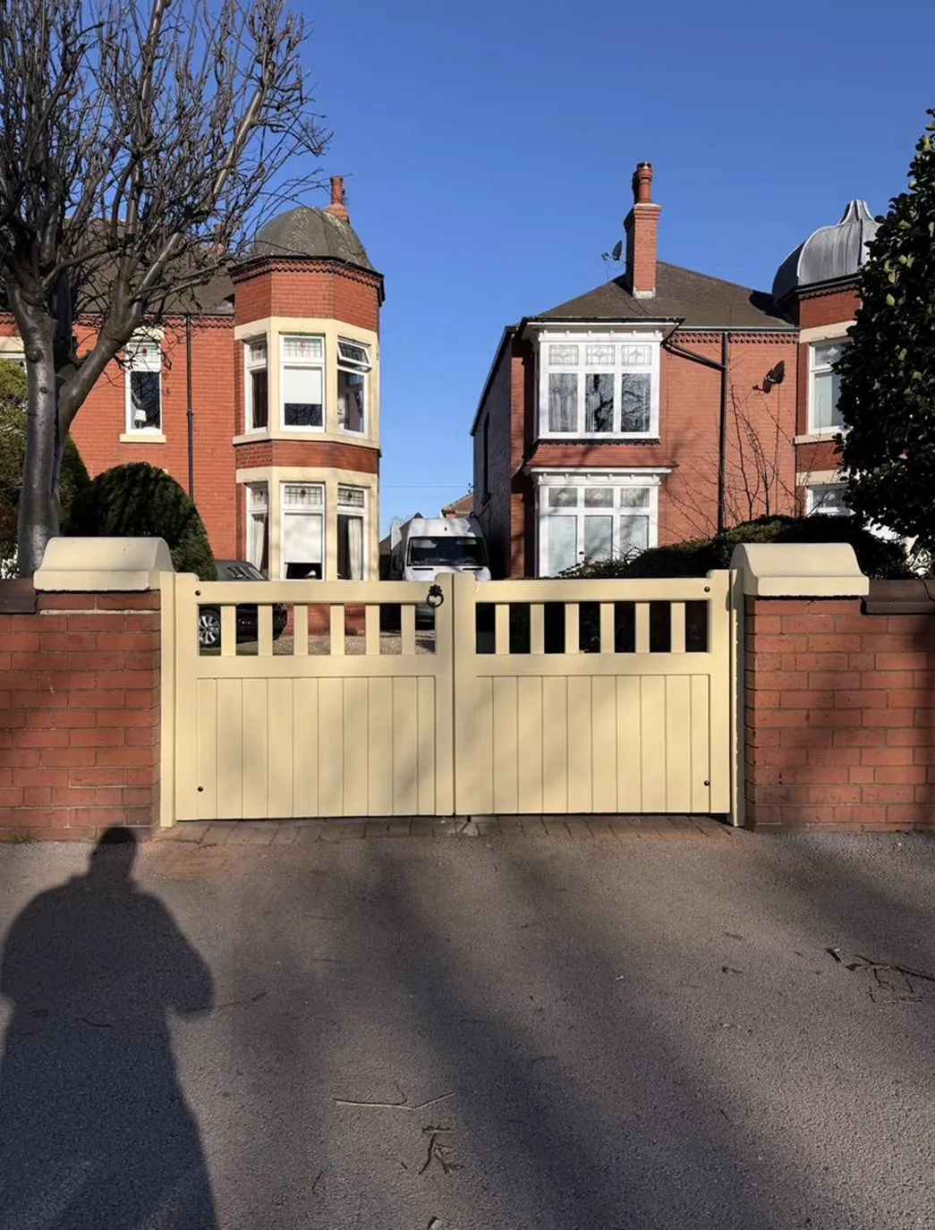 Wooden garden gate installation in Lisle, IL